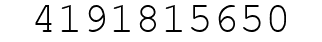 Number 4191815650.