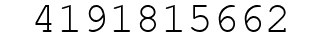 Number 4191815662.