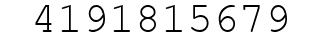 Number 4191815679.