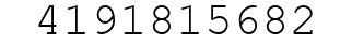 Number 4191815682.
