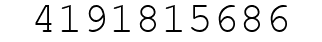 Number 4191815686.