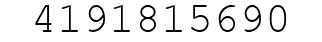 Number 4191815690.