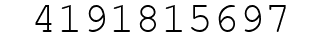 Number 4191815697.
