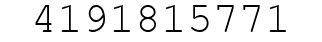 Number 4191815771.