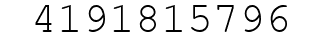 Number 4191815796.