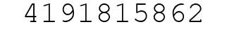 Number 4191815862.