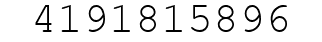 Number 4191815896.