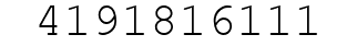 Number 4191816111.