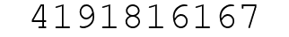 Number 4191816167.
