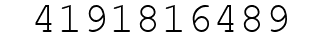 Number 4191816489.