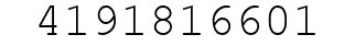 Number 4191816601.