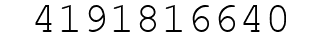 Number 4191816640.
