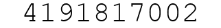 Number 4191817002.