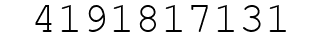Number 4191817131.