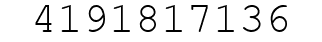 Number 4191817136.