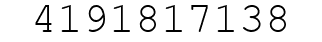 Number 4191817138.