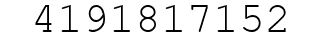 Number 4191817152.