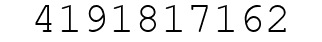 Number 4191817162.