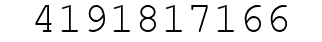 Number 4191817166.