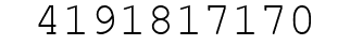 Number 4191817170.