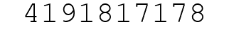 Number 4191817178.