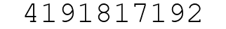 Number 4191817192.
