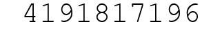 Number 4191817196.