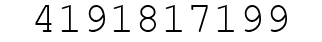 Number 4191817199.
