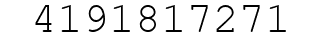 Number 4191817271.