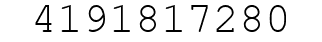 Number 4191817280.