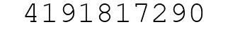 Number 4191817290.