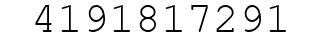 Number 4191817291.