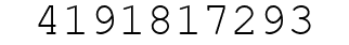 Number 4191817293.