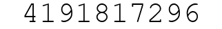 Number 4191817296.