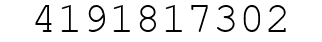 Number 4191817302.
