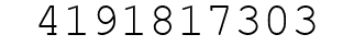 Number 4191817303.