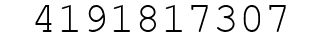 Number 4191817307.