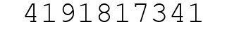 Number 4191817341.