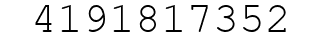 Number 4191817352.