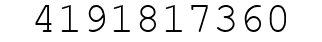 Number 4191817360.