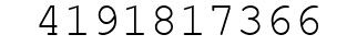 Number 4191817366.