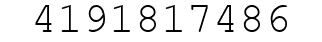 Number 4191817486.