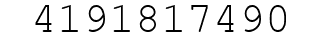 Number 4191817490.