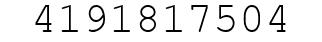 Number 4191817504.