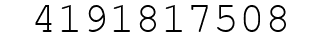 Number 4191817508.