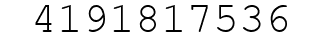 Number 4191817536.