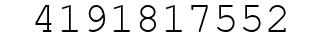 Number 4191817552.