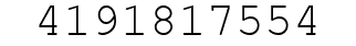 Number 4191817554.