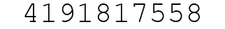 Number 4191817558.