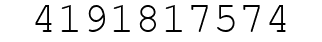 Number 4191817574.